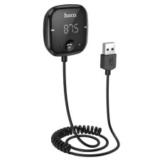 FM - трансмітер HOCO E65 Unity car BT FM transmitter BT5.0 FM AUX TF Black