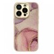 Чохол Glitter Marble Case iPhone 14 Pro Pink