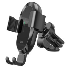 Автомобільний тримач із бездротовою зарядкою Hoco CA105 Guide three-axis linkage wireless 15W Black