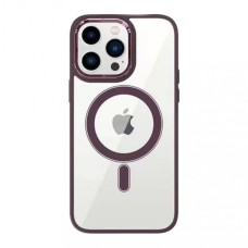 Чохол Color Clear Case with MagSafe iPhone 15 Bordo