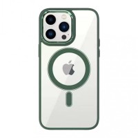 Чохол Color Clear Case with MagSafe iPhone 15 Plus Alpine Green