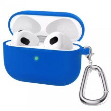 Чохол Airpods Pro 2 Case (Simple with carabine) Dark Blue