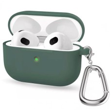 Чохол Airpods Pro 2 Case (Simple with carabine) Military Green