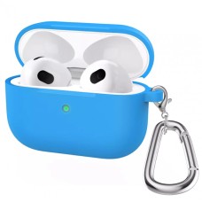 Чохол Airpods Pro 2 Case (Simple with carabine) Sky Blue