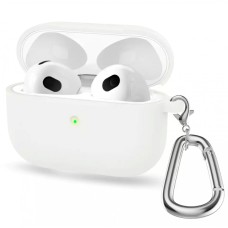 Чохол Airpods Pro 2 Case (Simple with carabine) Transparent
