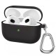 Чохол Airpods Pro 2 Case (Simple with carabine) Black