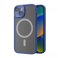 Чохол накладка Rock Guard Touch series MagSafe matte Full iPhone 14 Blue