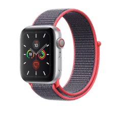Ремінець для Apple Watch 38mm/40mm/41mm Nylon Sport Loop Black Coral