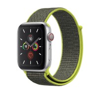Ремінець для Apple Watch 38mm/40mm/41mm Nylon Sport Loop Flash Olive