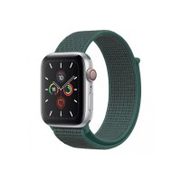Ремінець для Apple Watch 38mm/40mm/41mm Nylon Sport Loop Pine green