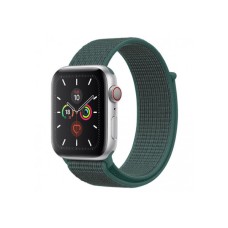Ремінець для Apple Watch 38mm/40mm/41mm Nylon Sport Loop Pine green