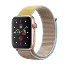 Ремінець для Apple Watch 38mm/40mm/41mm Nylon Sport Loop Сamel