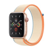Ремінець для Apple Watch 38mm/40mm/41mm Nylon Sport Loop cream