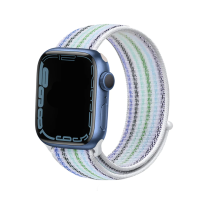 Ремінець для Apple Watch 38mm/40mm/41mm Nylon Sport Loop stripes blue