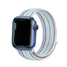 Ремінець для Apple Watch 38mm/40mm/41mm Nylon Sport Loop stripes blue