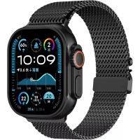 Ремінець Titanium Milanese Loop для ремінця Apple Watch 42mm / 44mm / 45mm / 49mm Black