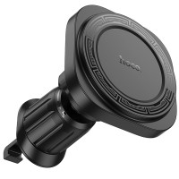 Автомобільний тримач Hoco H28 Rainbow ring magnetic car holder (air outlet) Black