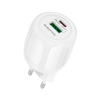 Мережевий зарядний пристрій Borofone BA94A Lustrous charger 30W White