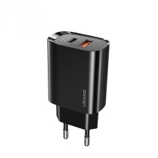 Мережевий зарядний пристрій USAMS T35 US-CC121 Fast charger 20W Black