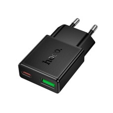 Мережевий зарядний пристрій HOCO N73 Speed PD ultra-thin charger charger 20W Black