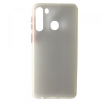 Чохол Накладка Gingle Matte Case Samsung A21 (A215) white/red