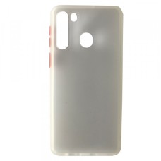 Чохол Накладка Gingle Matte Case Samsung A21 (A215) white/red