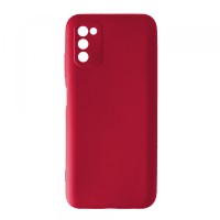 Чохол Silicone Case Camera (no logo) Samsung A03S (A037) red