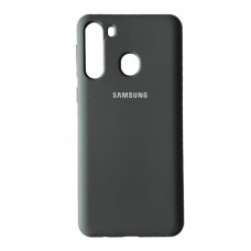 Чохол Silicone Case Full для Samsung A21 (A215) Dark Olive