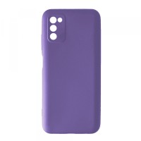 Чохол Silicone Case Camera (no logo) Samsung A03S (A037) lilac