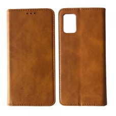 Чохол книжка Black TPU Magnet для Samsung A02S (A025) Brown