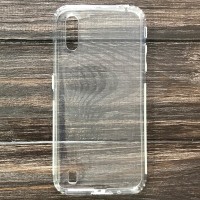 Силікон 0.5mm із заглушками+захист камери Samsung A01 (A015) Clear