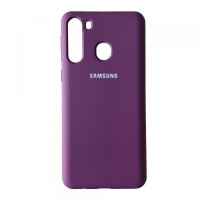 Чохол Silicone Case Full для Samsung A21 (A215) Grape