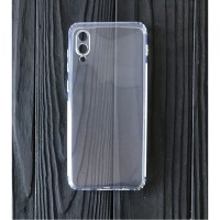 Силікон 0.5mm із заглушками+захист камери Samsung A02 (A022) Clear