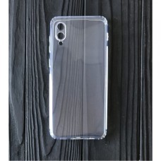 Силікон 0.5mm із заглушками+захист камери Samsung A02 (A022) Clear