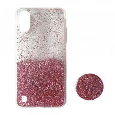 Силікон Fashion popsoket Samsung A01 (A015) light pink