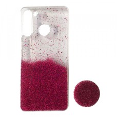 Силікон Fashion popsoket Samsung A21 (A215) pink