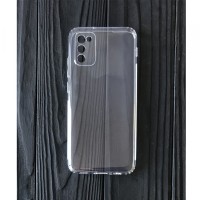 Силікон 0.5mm із заглушками+захист камери Samsung A02S (A025) Clear