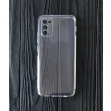 Силікон 0.5mm із заглушками+захист камери Samsung A02S (A025) Clear