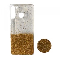 Силікон Fashion popsoket для Samsung A21 (A215) gold