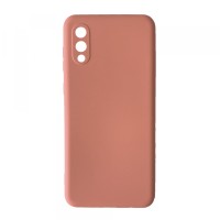 Чохол Silicone Case Camera (no logo) Samsung A02 (A022) peach