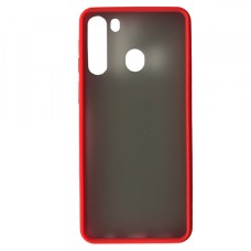 Чохол Накладка Gingle Matte Case Samsung A21 (A215) red/black