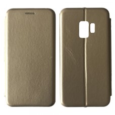 Чохол книжка Level для Samsung S9 Gold