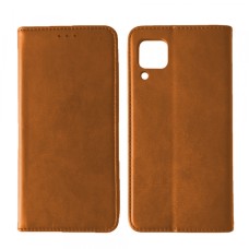 Чохол книжка Black TPU Magnet для Samsung A12 (A125) Brown
