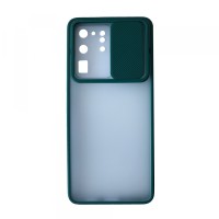 Накладка Camera Matte Case Samsung S20 Ultra green