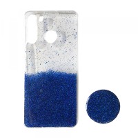 Силікон Fashion popsoket для Samsung A21 (A215) blue