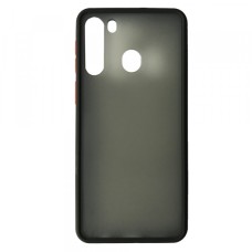 Чохол Накладка Gingle Matte Case Samsung A21 (A215) black/red