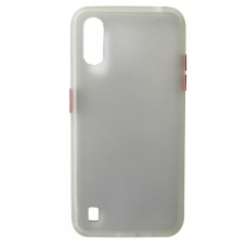 Чохол Накладка Gingle Matte Case Samsung A01 (A015) white/red