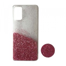 Силікон Fashion popsoket Samsung A02S (A025) light pink