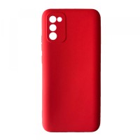 Чохол Silicone Case Camera (no logo) Samsung A02S (A025) red