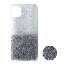 Силікон Fashion popsoket для Samsung A41 (A415) silver